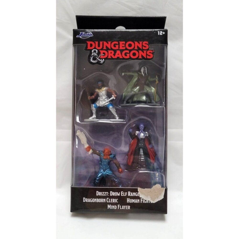 Jada Toys Dungeons & Dragons Die Cast 4-Piece Figure Set #31690 - Box Damage